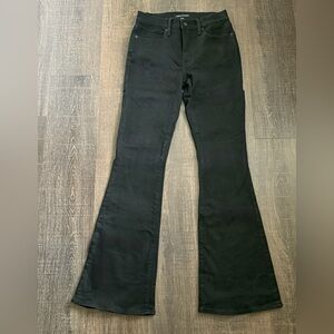 Lucky Brand Stevie High Rise Flare Jeans Black Size 27